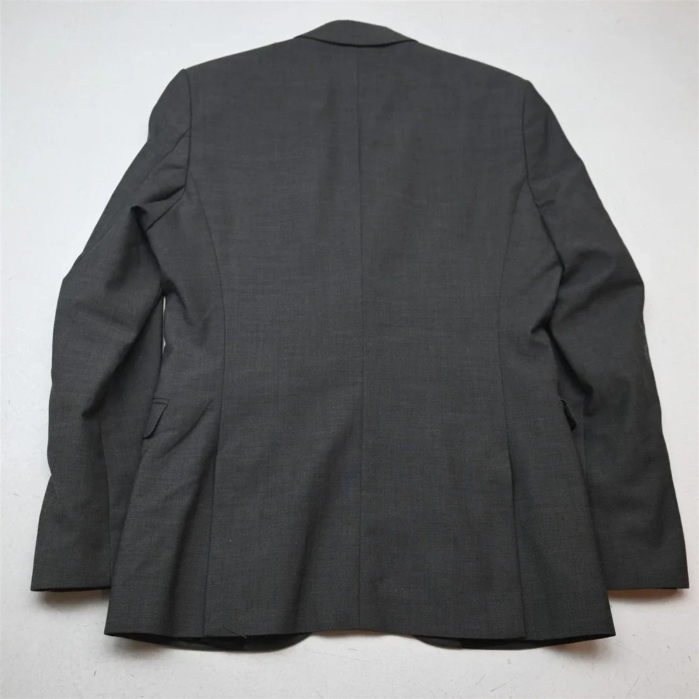 H&M 36R 30x32 Gray Stretch Regular Fit Mens Jacket Pants Suit